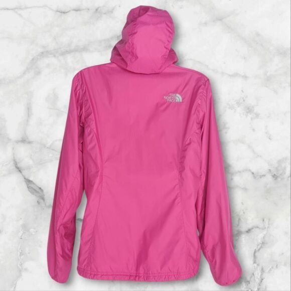 THE NORTH FACE Women's Pink Hooded Full Zip 100% Nylon Jacket Small Petite - Picture 5 of 11